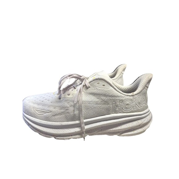 HOKA ONE ONE Clifton 9 Wide Lace-Up White Low Top Men/ Women  Sneaker main image 6